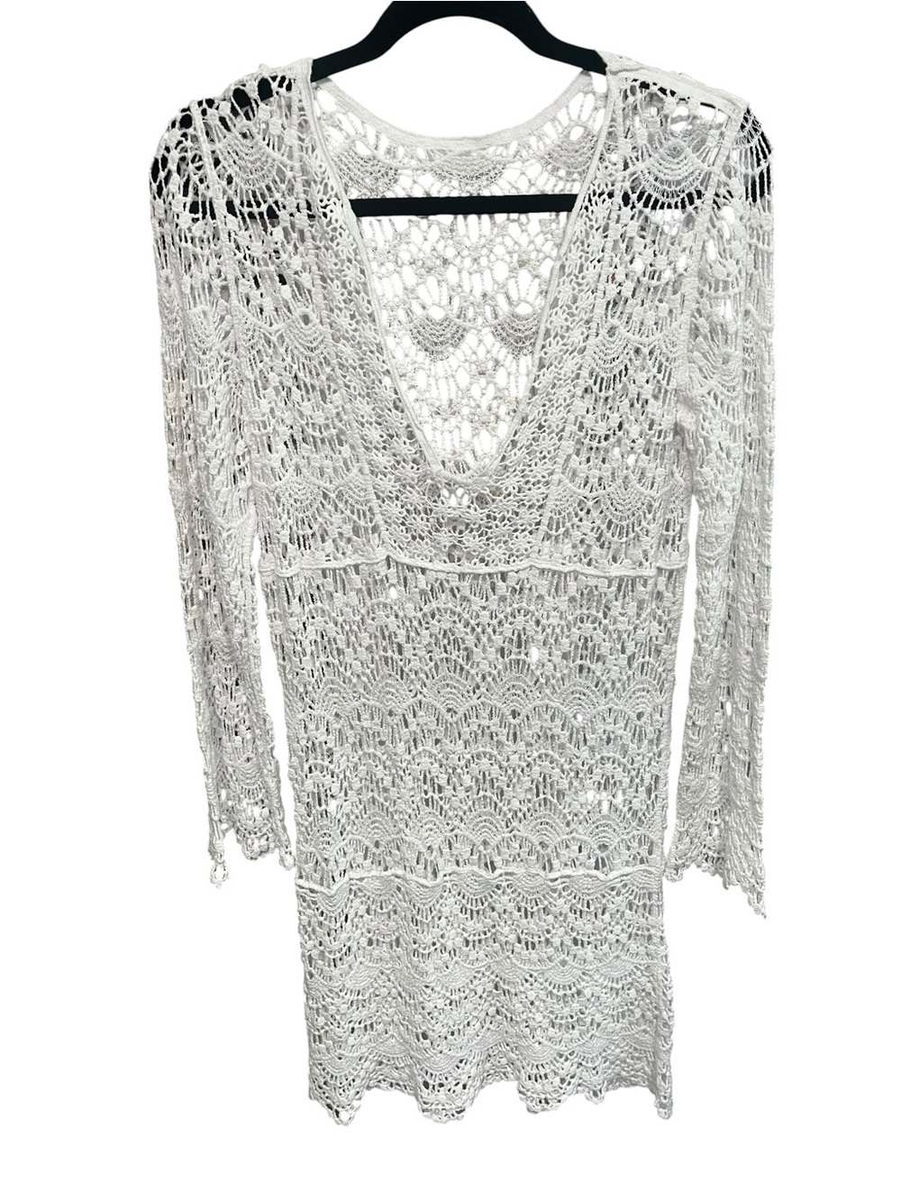 Crochet White Cover-Up Dress